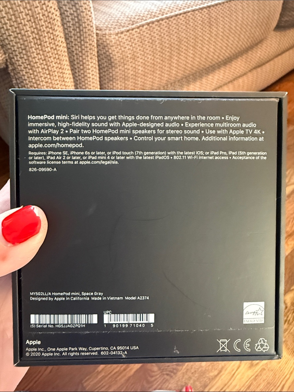 Apple HomePod mini - Charcoal Gray Smart Speaker - Picture 2 of 5